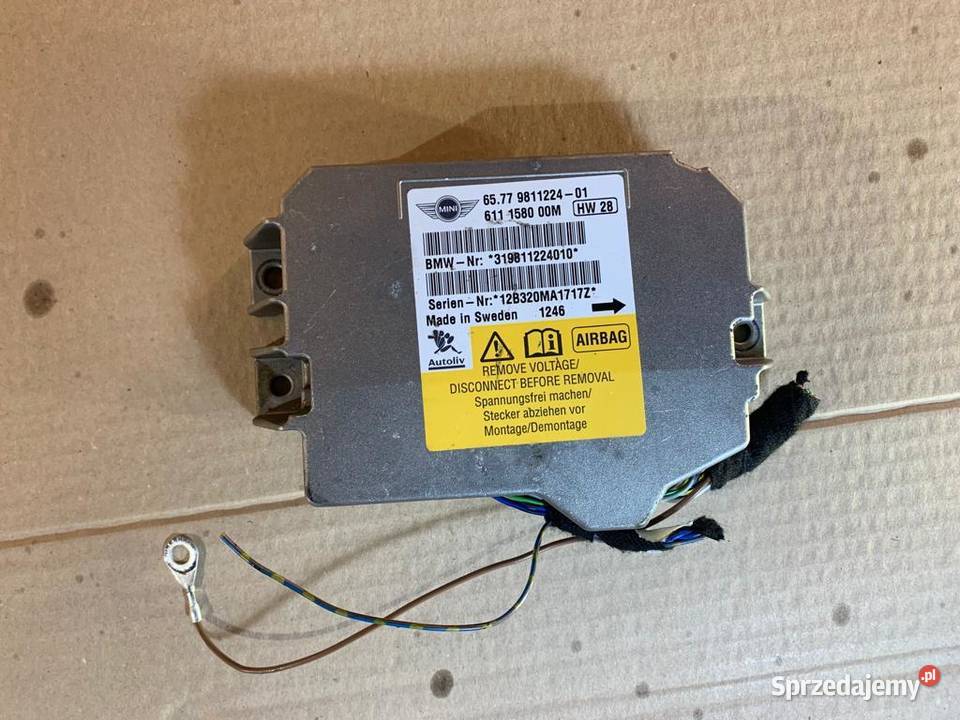 Moduł sensor airbag mini r56 r55 zachodniopomorskie Szczecin sprzedam