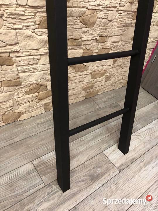 Drabinka drewniana na ręczniki czarny mat połysk Warszawa