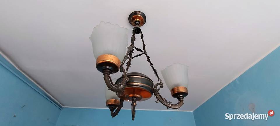 Żyrandol mosiężny pomorskie Gdańsk