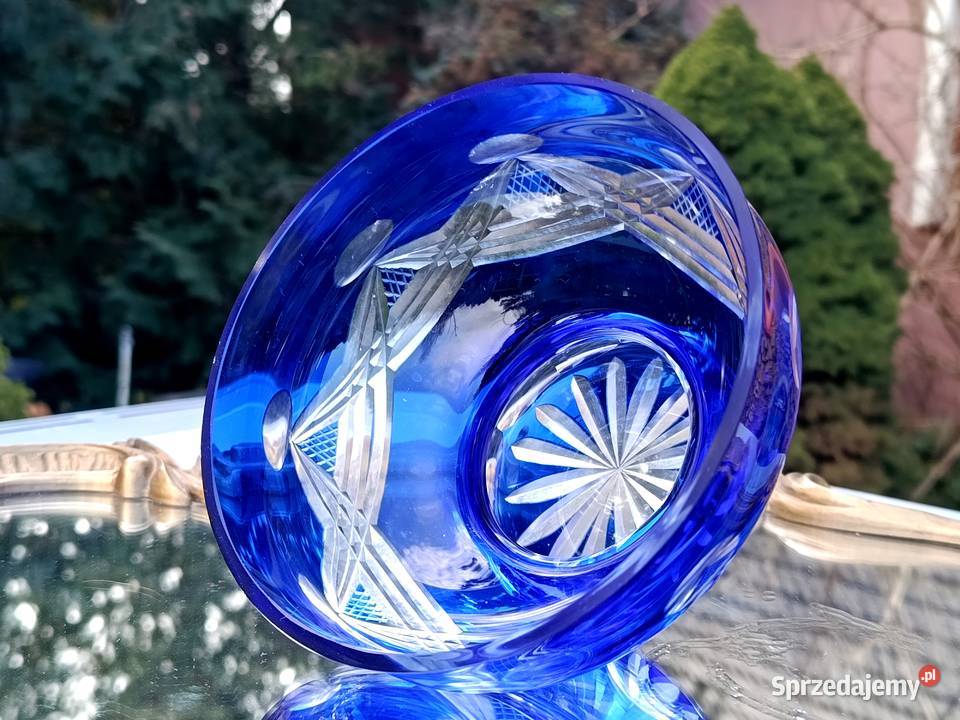 Miska kryształowa kobaltowa Klenica