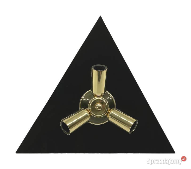 Lampa trójkątna sufitowa czarny małopolskie Kraków