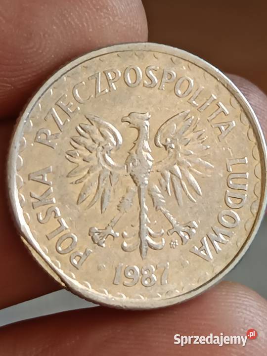 Sprzedam monete 1 zloty 1987 r odkroj lachy Chełm