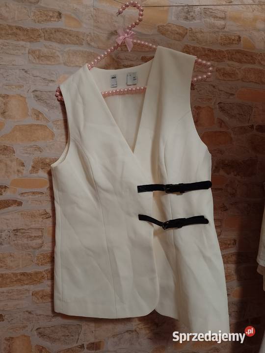 36S ASOS Design Ekskluzywna kamizelka Bez wzoru