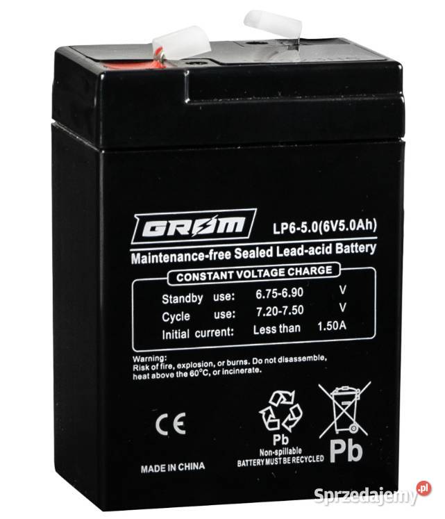 Akumulator 50Ah 6V GROM LP650 Kościerzyna