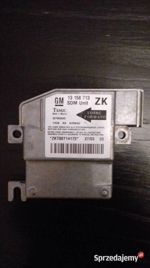 STEROWNIK SENSOR AIRBAG OPEL MERIVA A 327963935 Układ elektryczny Kalwaria Zebrzydowska