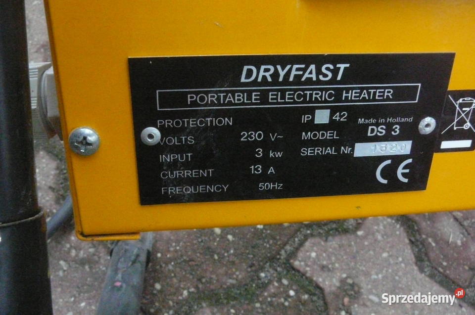Grzejnik budowlany Dryfast DS 3 nagrzewnica 3 Kw łódzkie Pabianice sprzedam