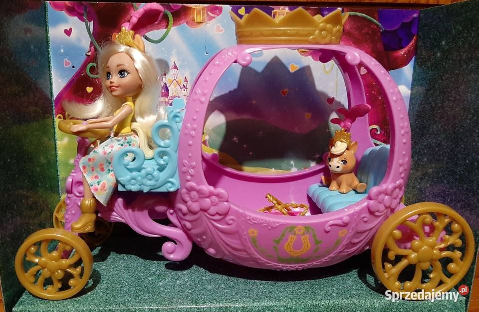 Lalka Enchantimals Royal Peola Pony z karocą Zabrzeg