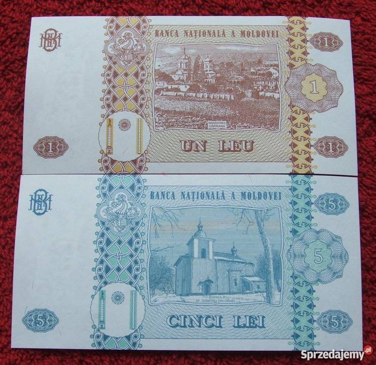 MOŁDAWIA Kolekcjonerskie Banknoty 2 sztuki UNC