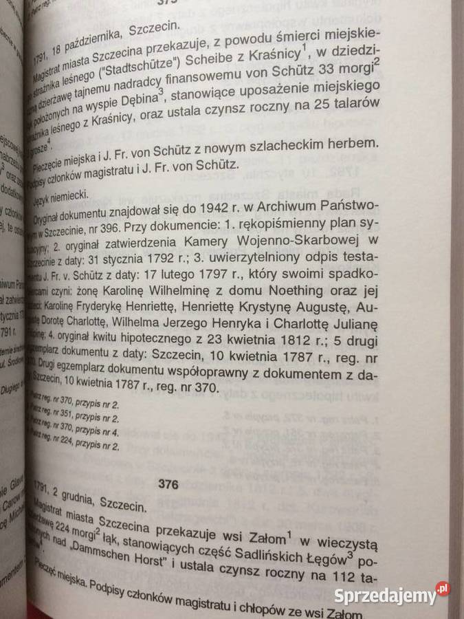 616 Regesty Dokumentów Szczecina Z Lat 1243 Szczecin