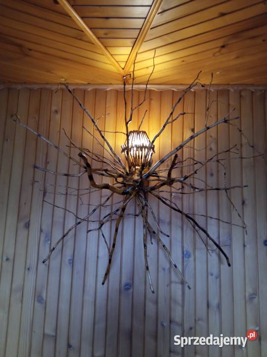 Lampa Żyrandol Sufitowy Ścienny Korzeń Drzewa Siedlce