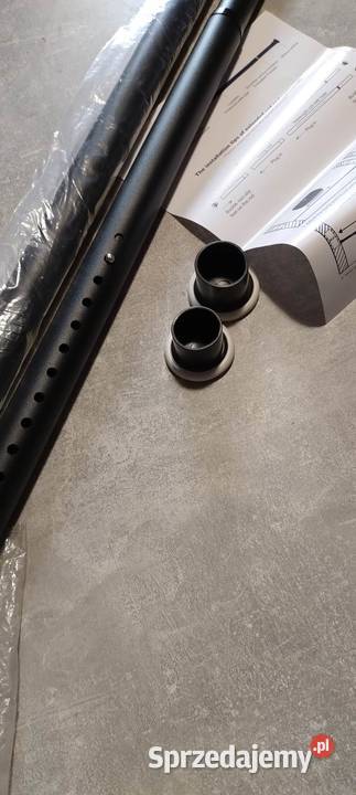 Drążek karnisz rozporowy czarny