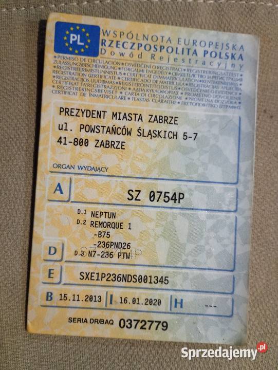 PRZYEPKA NEPTUN LEEKA Rok produkcji 2013 Przyczepy Zabrze