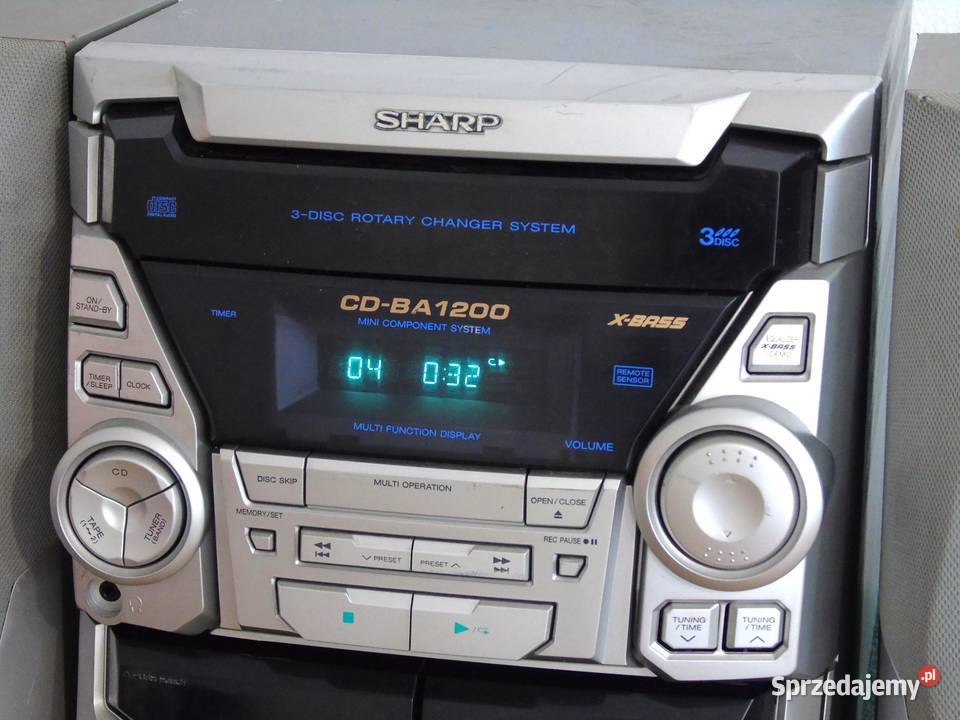 Japońska wieża SHARP kolumny Radio CD mocna Wieże i miniwieże podkarpackie Jasło