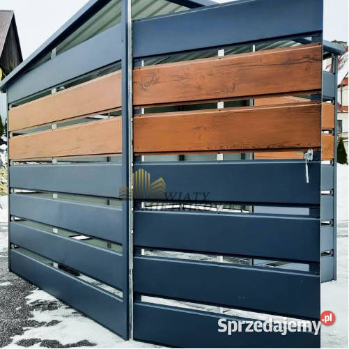 Wiata śmietnikowa 2x2m antracyt Schowek ogrodowy Iława sprzedam