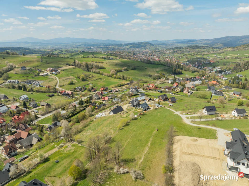 Działka z widokiem i pozwoleniem Rabka 848m2 Rabka-Zdrój