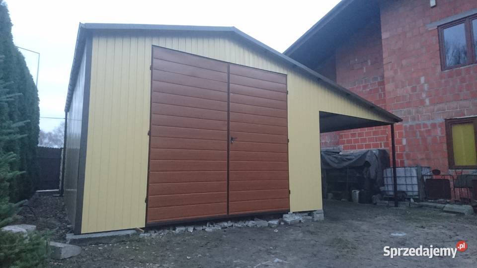 Garaż Blaszany 6x6 z dodatkowym zadaszeniem sprzedam