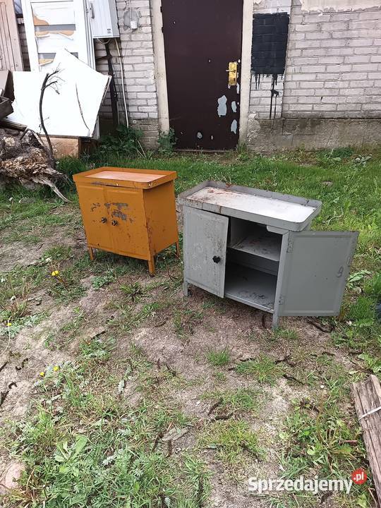 Metalowe szafki PRL Ryki