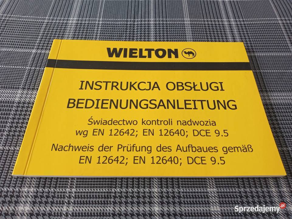 WIELTON Naczepa Przeczepa Instrukcja Obsługi Łódź