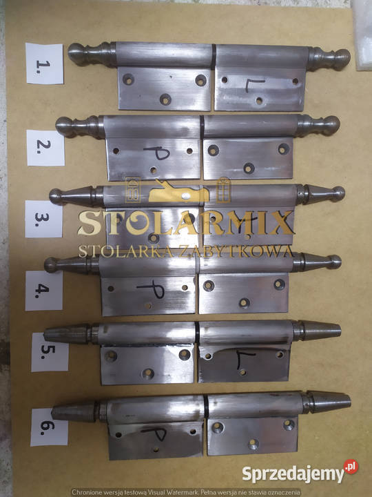 Zawias do starych drzwi przylgowych ZPS 50L kujawsko-pomorskie Paterek