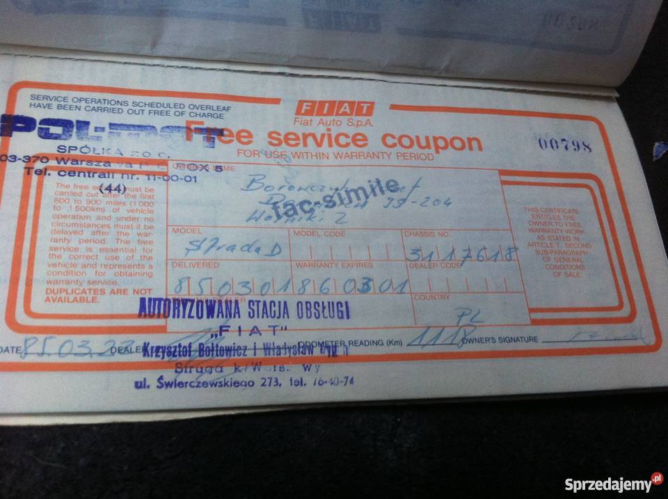 fiat RITMO 17D z PEWEXU zachodniopomorskie Szczecin