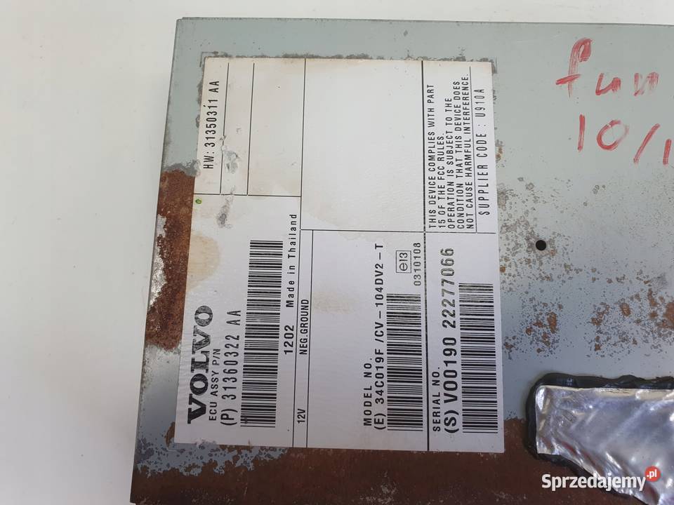 Volvo V60 I S60 II XC60 I CZYTNIK NAWIGACJI Nawigacje fabryczne