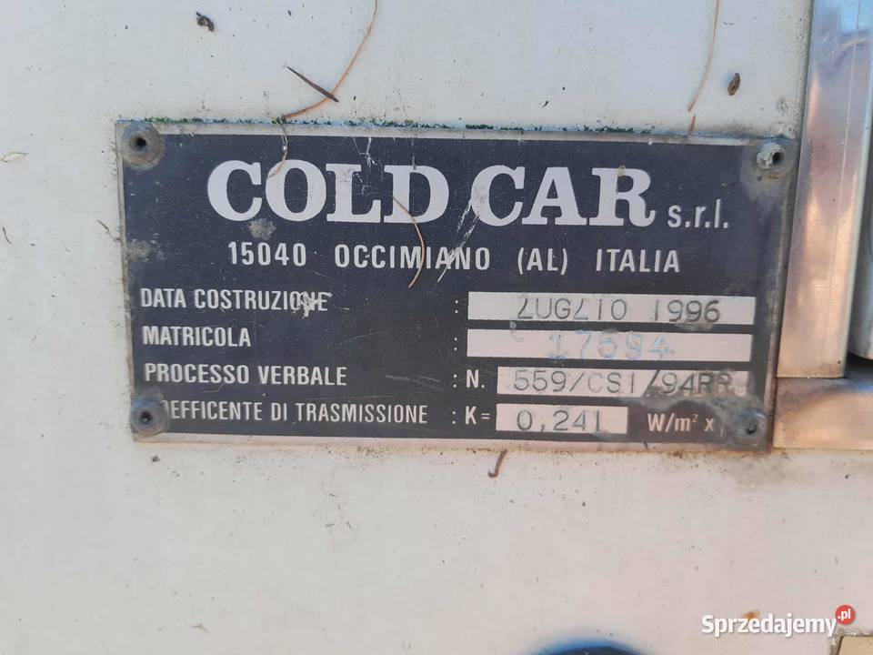 Sprzedam chłodnie mroźnie firmy cold car Ryki