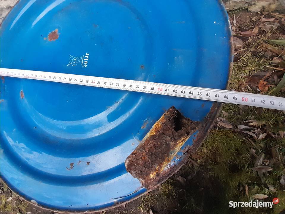 Duży stalowy stary gar garnek kociołek zabytek śląskie Dąbrowa Górnicza sprzedam