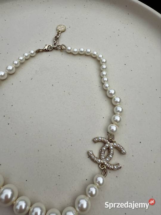 Naszyjnik ze sztucznych pereł pomorskie Gdynia