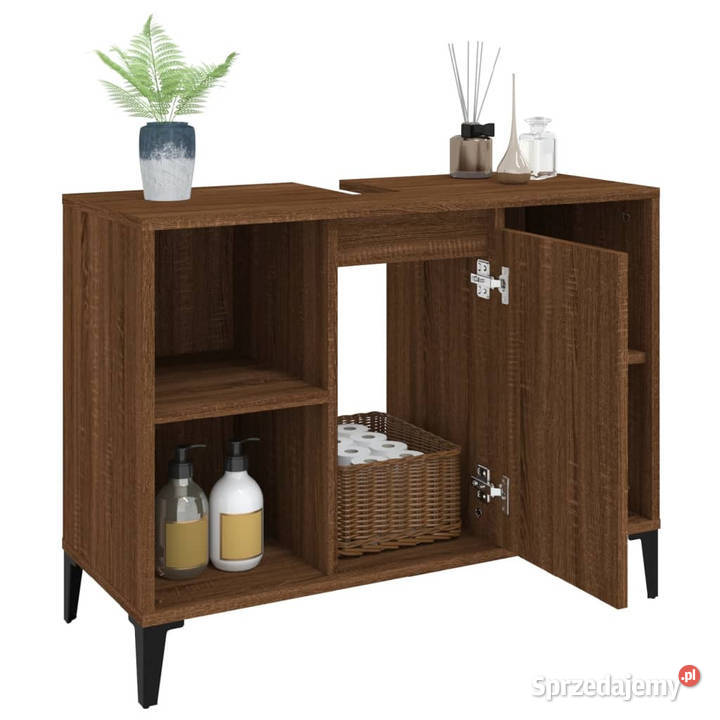 Szafka pod umywalkę brązowy dąb 80x33x60 Warszawa