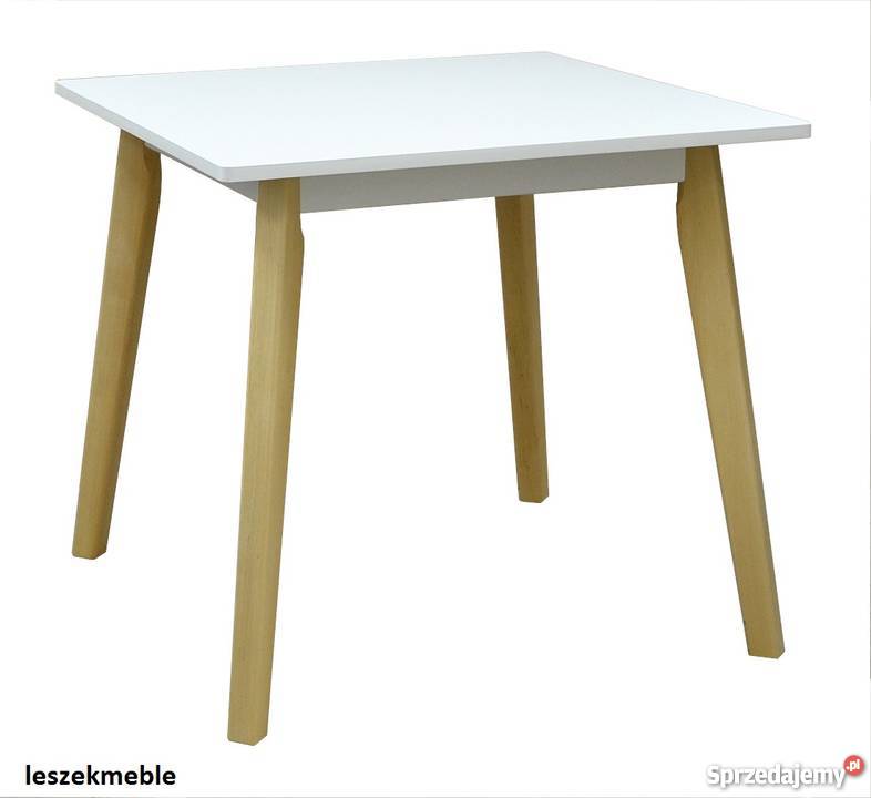 STÓŁ KWADRAT STOLIK BIAŁY KUCHENNY ŁAWA 6060 Stoły, krzesła, biurka Tołkiny