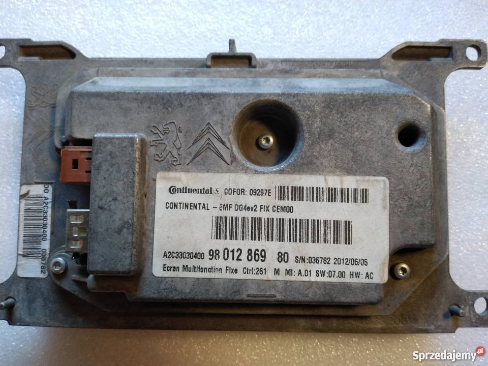 Peugeot 508 wyświetlacz nawigacji Rt6 GPS i akcesoria