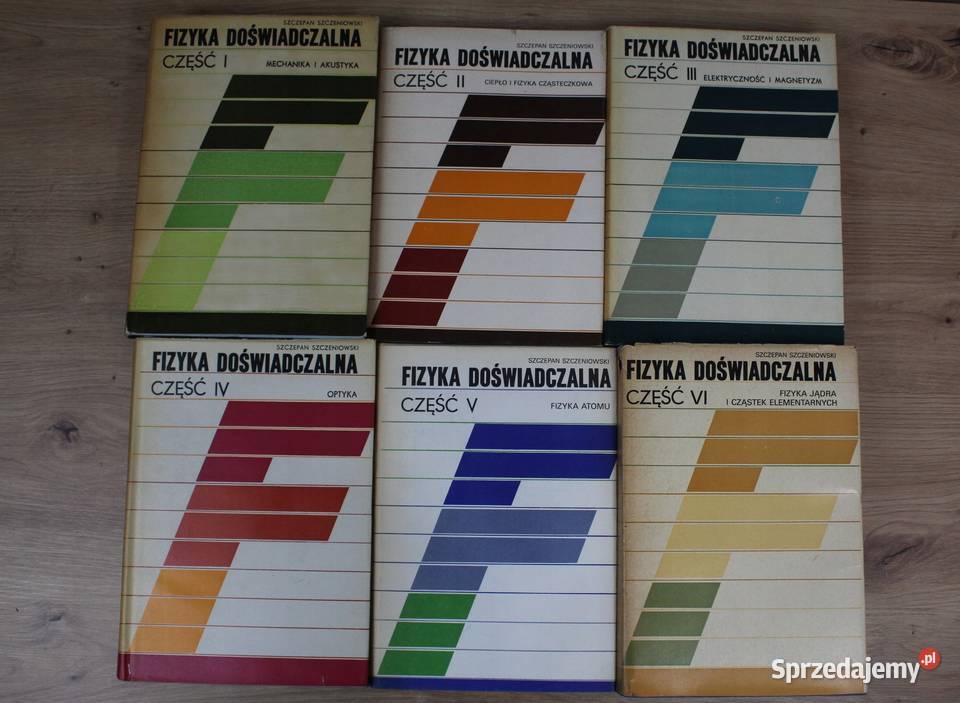 Fizyka doświadczalna 6 tomów Szczeniowski Sandomierz