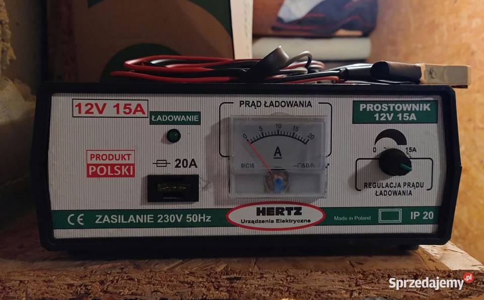 Prostownik Hertz 12V 15A kujawsko-pomorskie Włocławek sprzedam