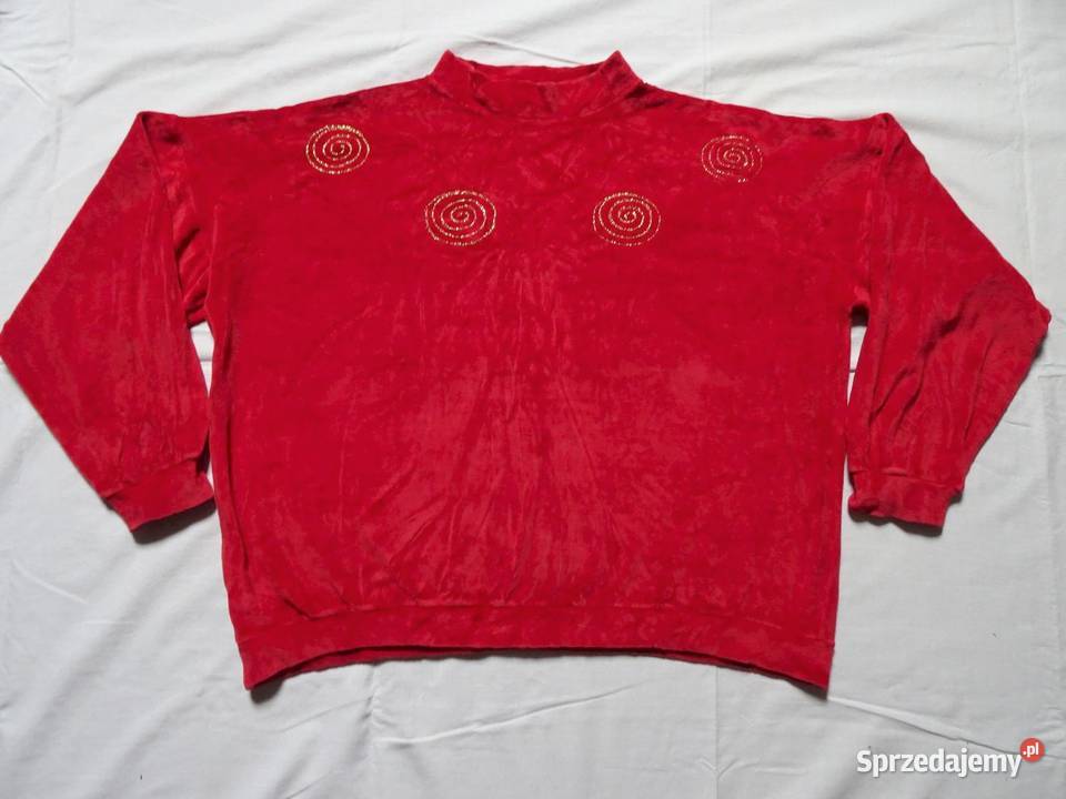 Bluza Welurowa L XL 42 44 welur bawełna oversize