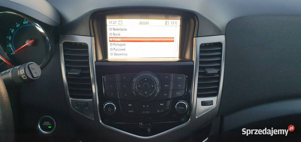 Chevrolet Cruze Oryginalny lakier Czujniki Zarejestrowany w Polsce Przyszowice sprzedam
