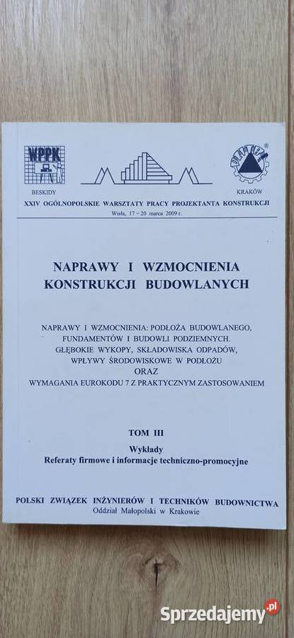 Naprawy i wzmocnienia konstrukcji budowlanych t Kraków sprzedam