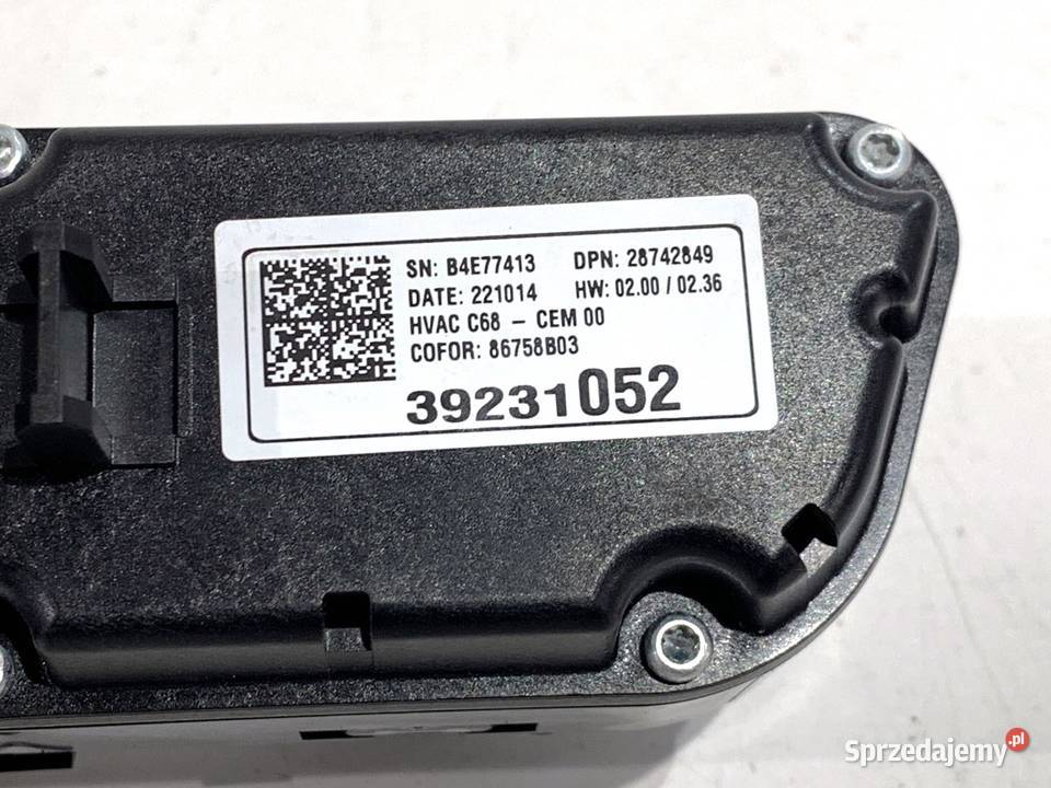 PANEL STEROWANIA NAWIEWU KLIMATYZACJI OPEL CORSA podkarpackie