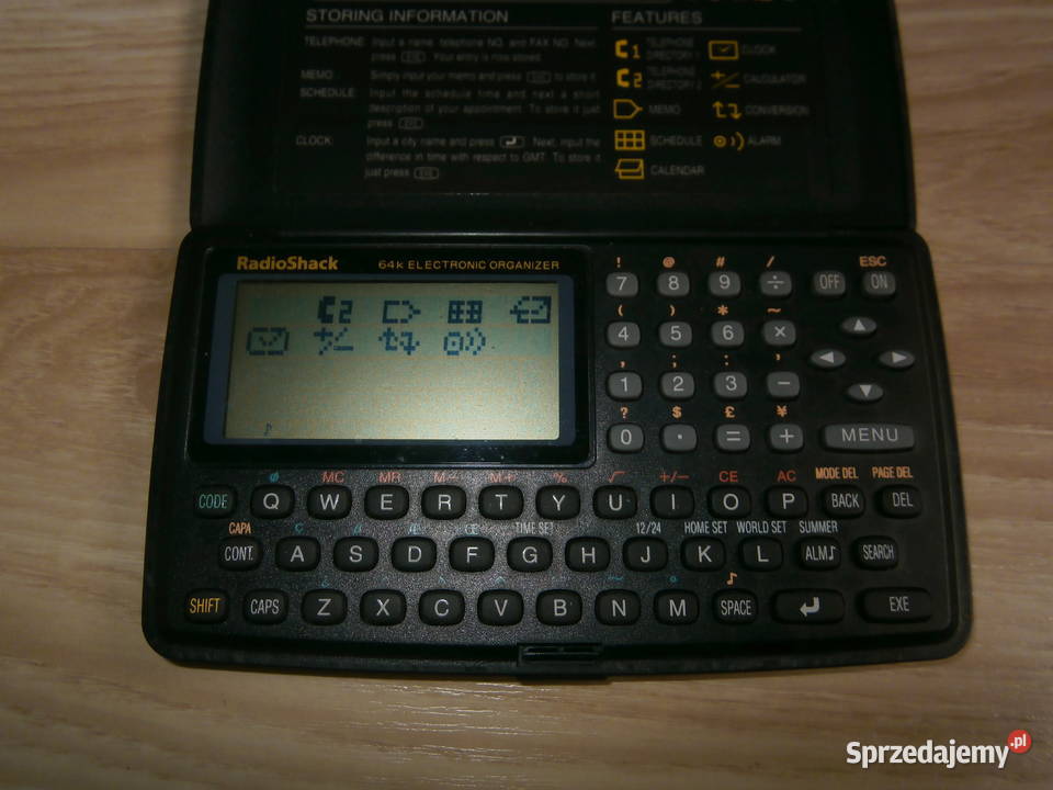 RADIOSHACK EC387 64K ELECTRONIC ORGANIZER Łódź