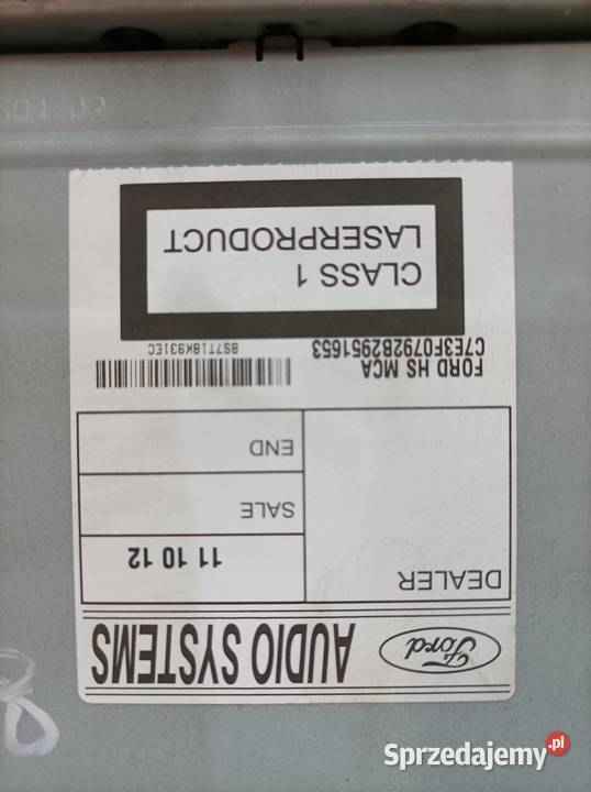 RADIO KONSOLA ŚRODKOWA LIFT BS7T18K931EC Ford świętokrzyskie