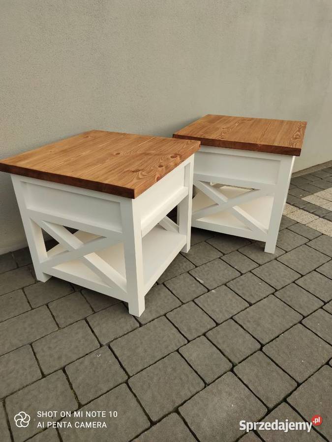 Stoliki nocne prowansalskie Łobudzice sprzedam