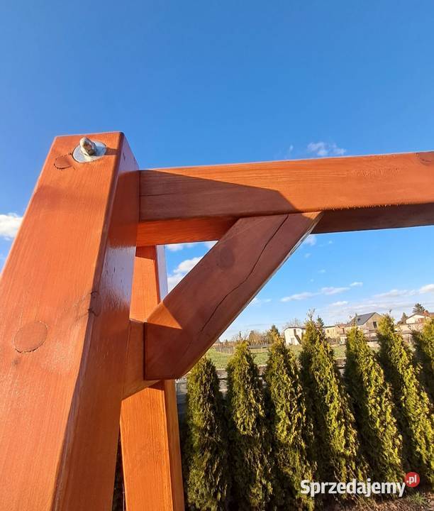 Huśtawka ogrodowa drewno Biskupice sprzedam