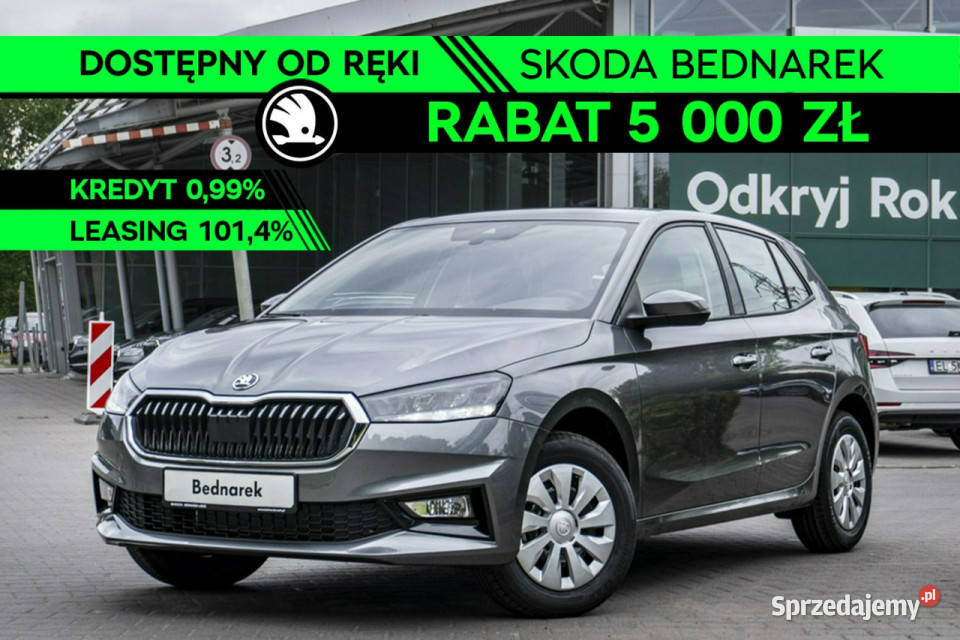 koda Fabia Essence 10 MPI 80 Dostępny ręki IV asystent pasa ruchu Samochody osobowe Łódź