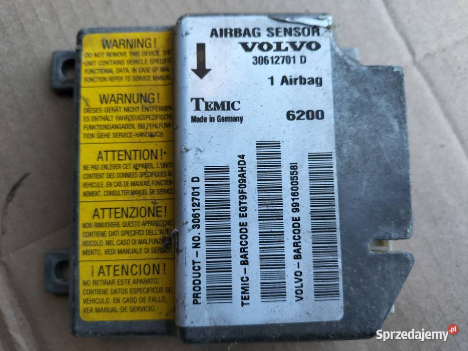 Volvo V40 S40 30612701D SENSOR MODUŁ KOMPUTER