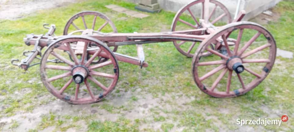 WÓZ konny drewniany stalowe okucia Zamość