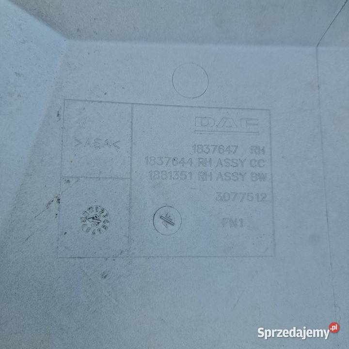 DAF CF E6 EURO6 OKULAR OBUDOWA REFLEKTORA LAMPY Bieleń