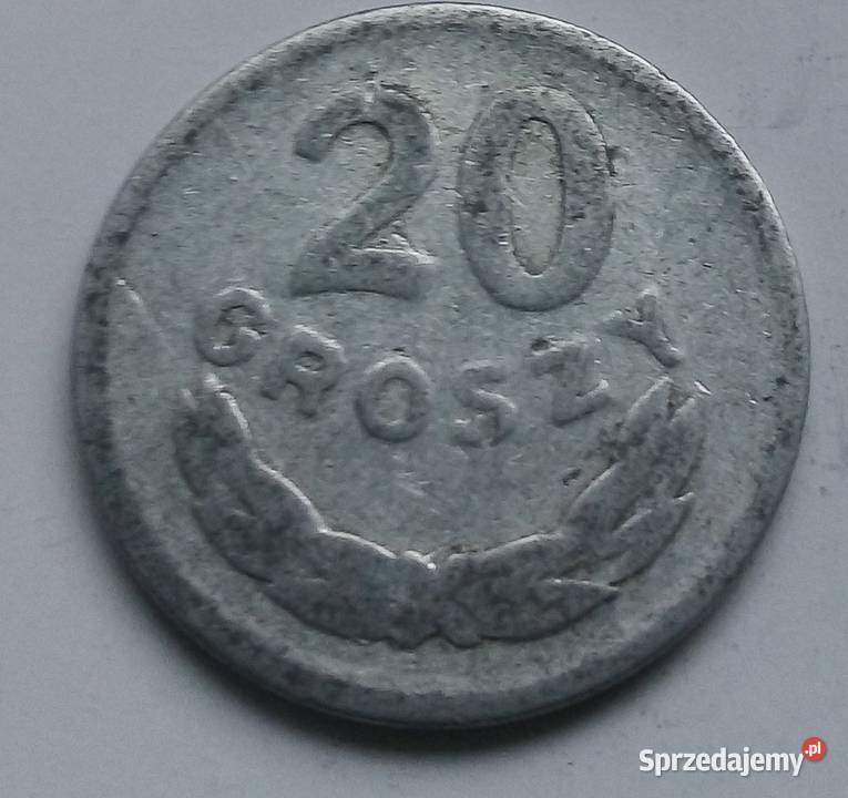 POLSKA20 GROSZY1949 r bz ALUMINIUM Legionowo