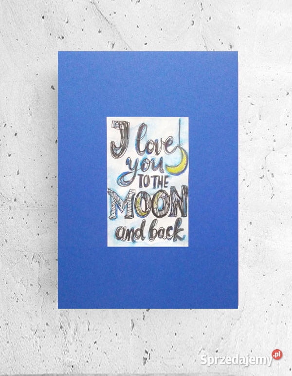 plakat do sypialni napisy plakat księżyc plakat