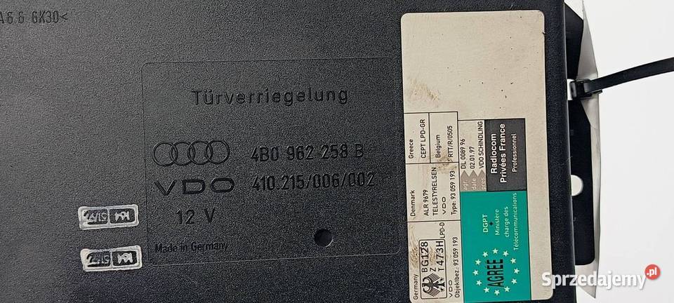 MODUŁ AUDI A6 C5 4B0962258B Lipno