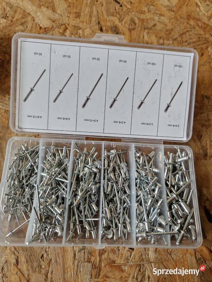 NITY ZRYWALNE ZESTAW NITÓW TRZPIENIEM STALOWYM Głogowa