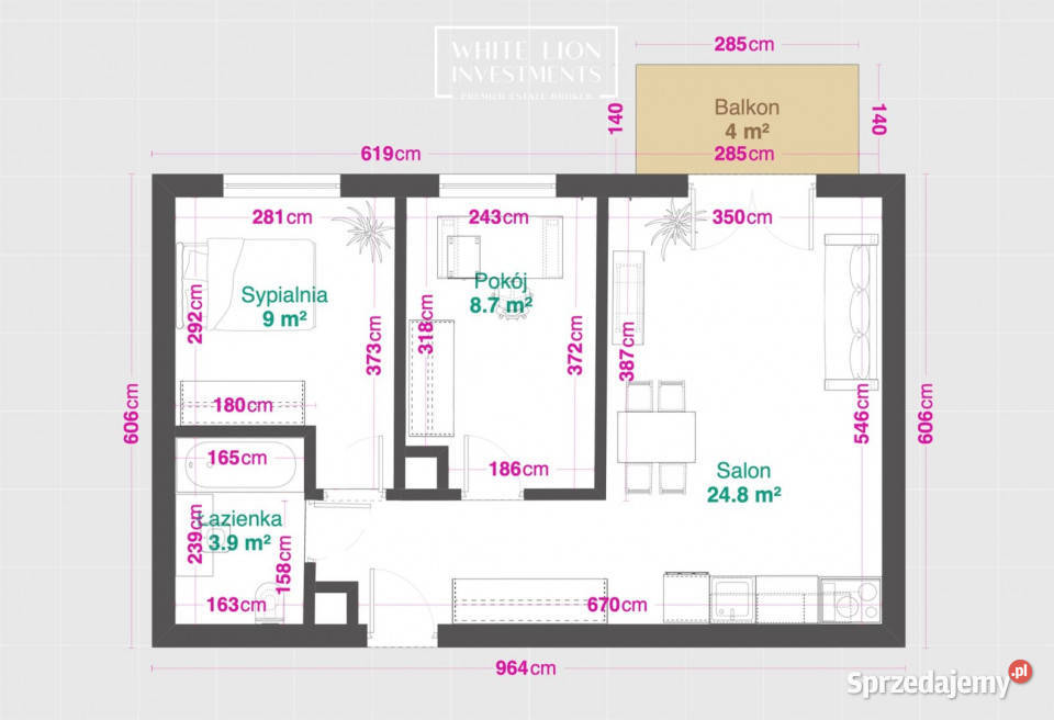Do sprzedaży mieszkanie Warszawa Posag 7 Panien 48.02m2